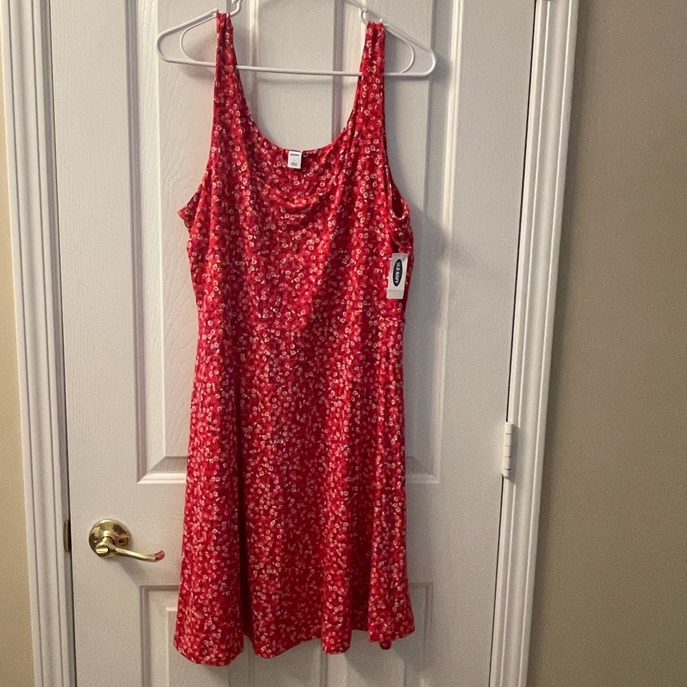 Old navy red tank dress